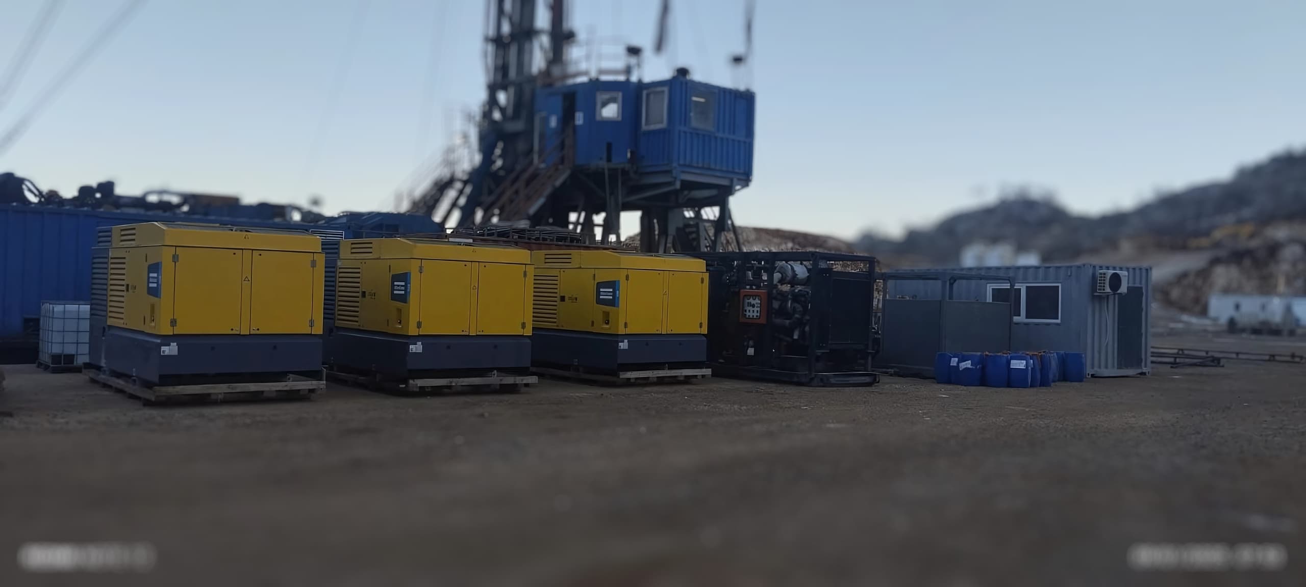 Hurricane Air Drilling equipment spread on a TPAO well site